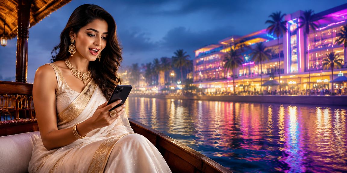 Kerala woman playing lottery online at home